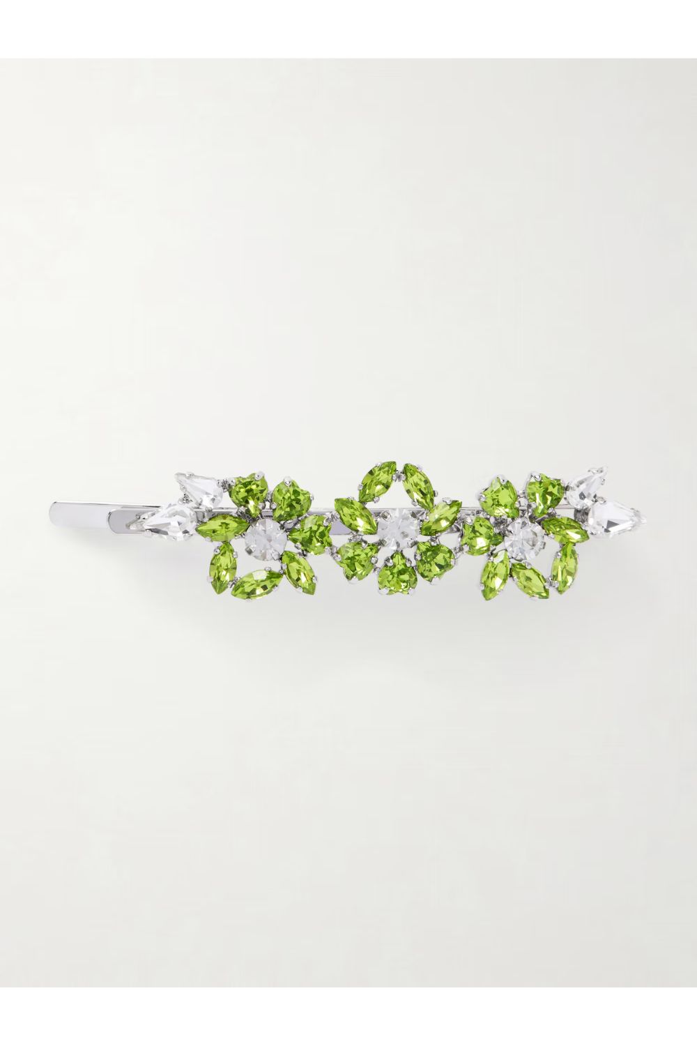 SIMONE ROCHA Heartbloom silver-tone crystal hair slide