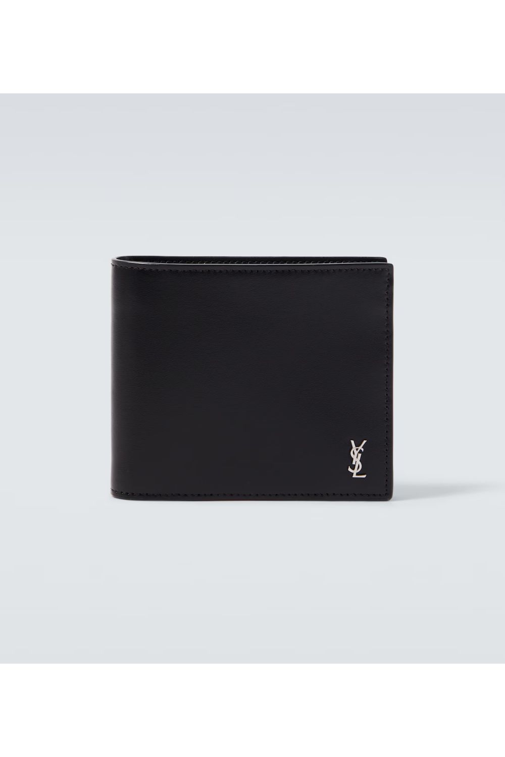 Saint Laurent Tiny Cassandre leather bi-fold wallet