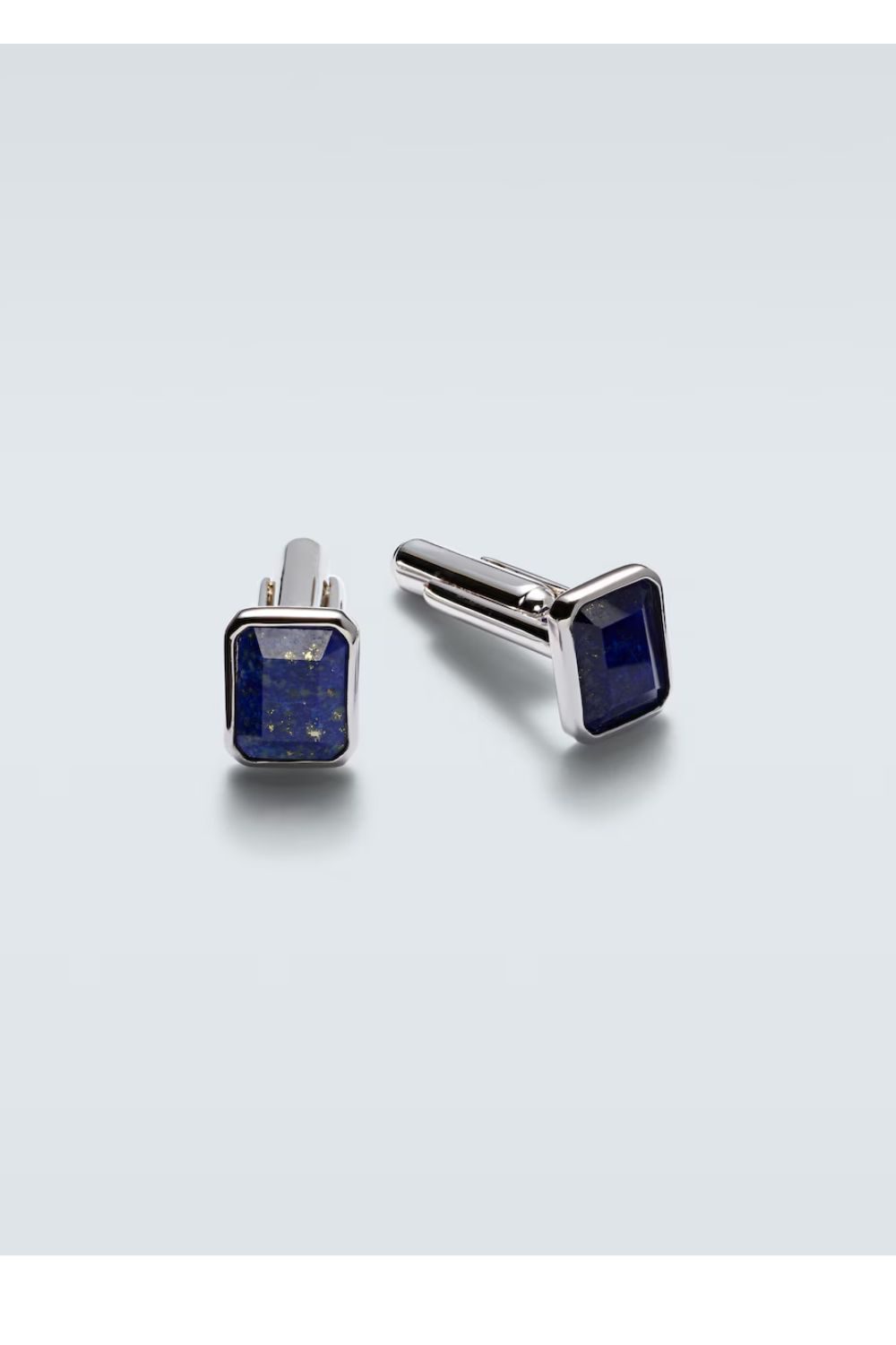 Mateo Sterling silver cufflinks with lapis lazuli