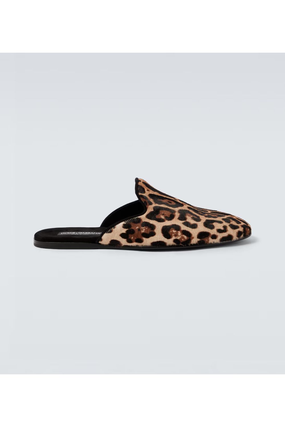 Dolce&Gabbana Leopard-print calf hair mules