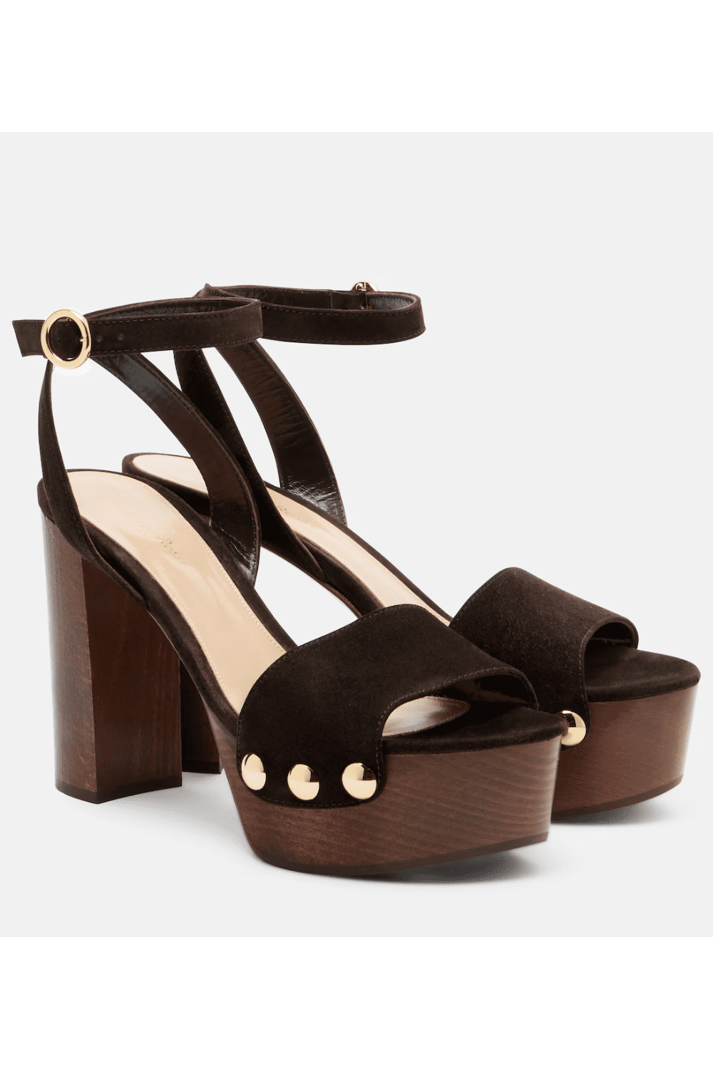 Gianvito Rossi Ardéa studded suede platform sandals