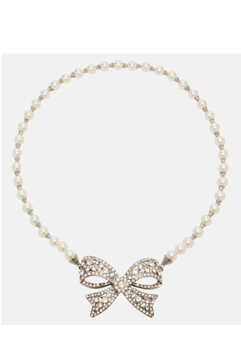 Alessandra Rich Embellished faux pearl necklace