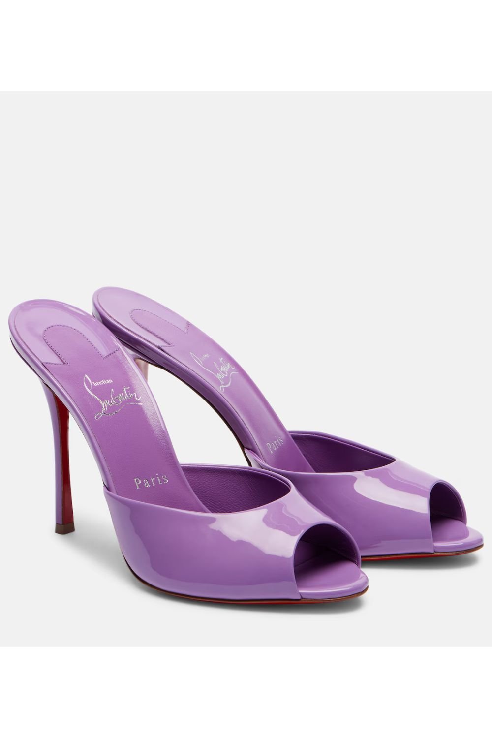 Christian Louboutin Me Dolly 100 patent leather mules