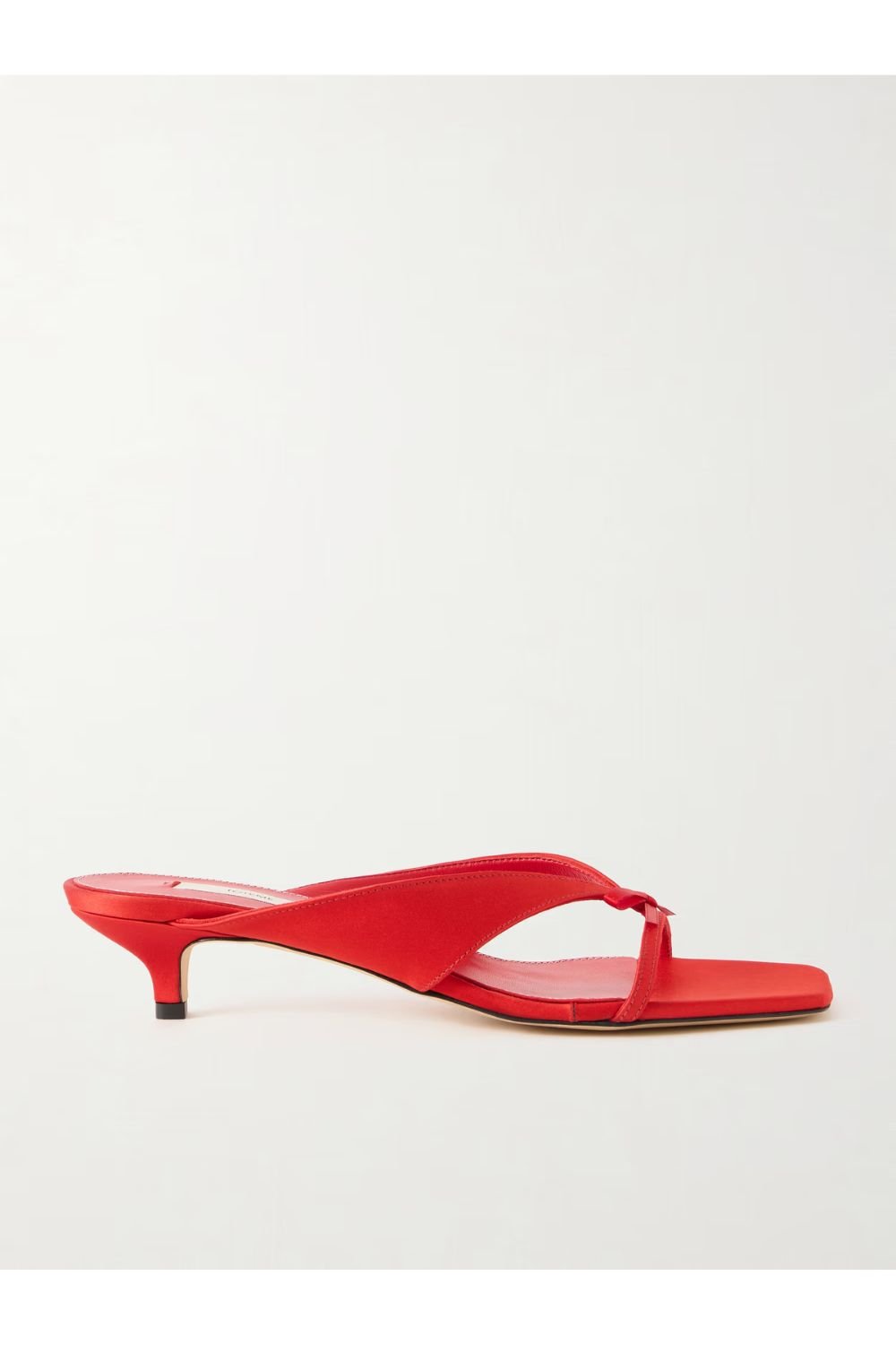 TOTEME Bow-embellished satin mules