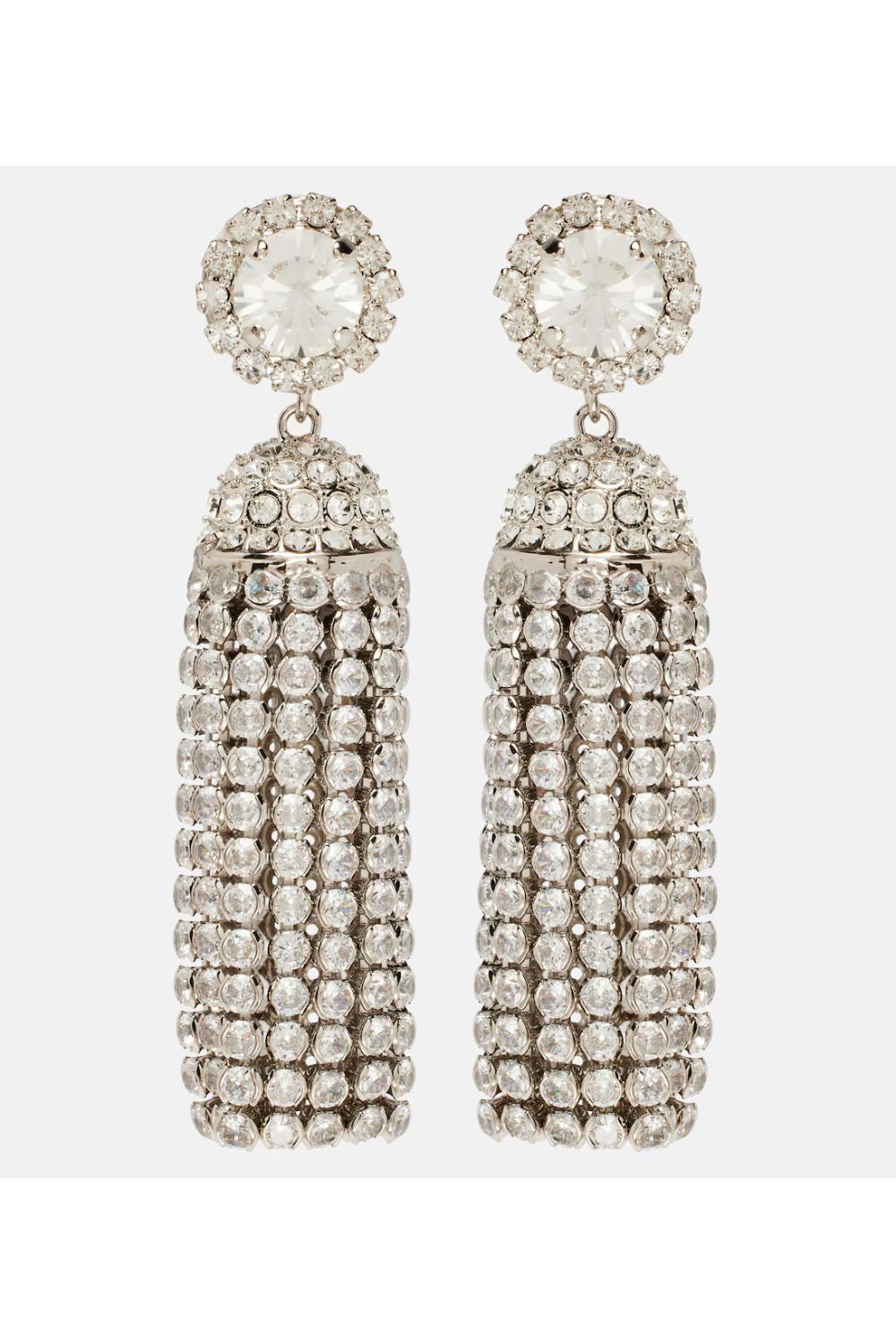 Rabanne Crystal-embellished drop earrings
