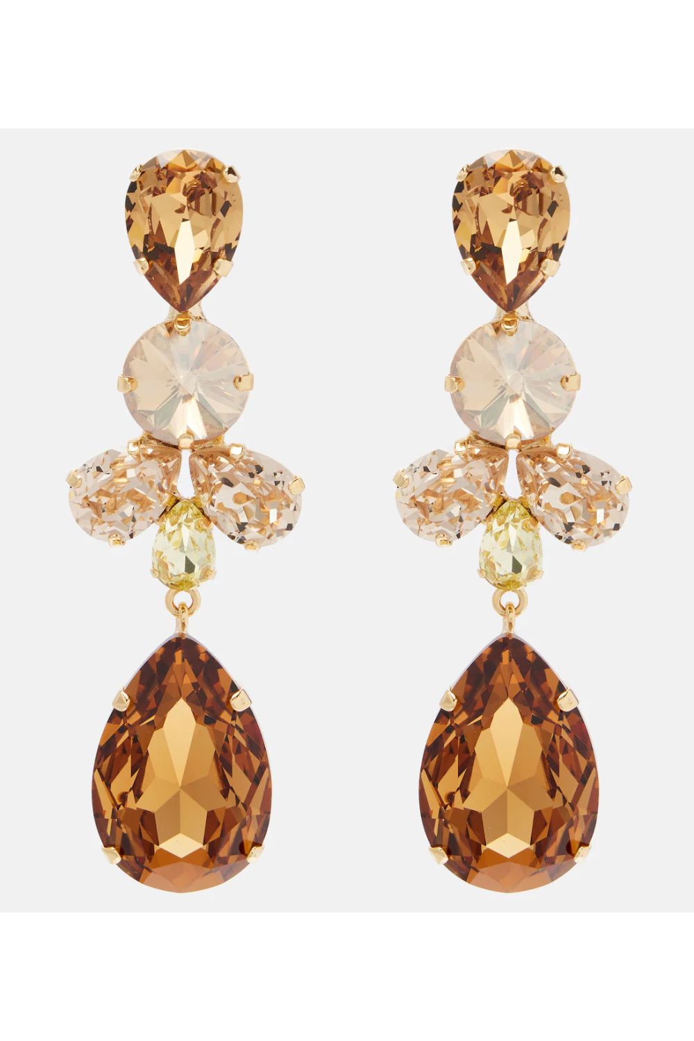 Jennifer Behr Jillian gold-plated drop earrings