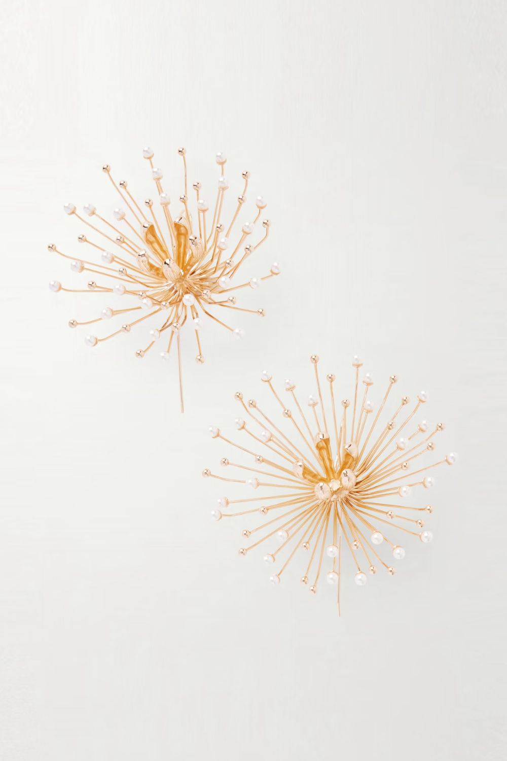 CULT GAIA Damita gold-tone faux pearl earrings