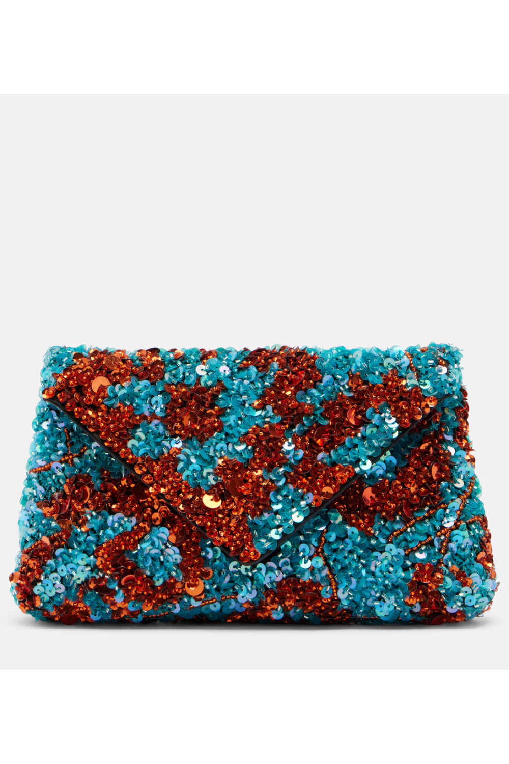 Dries Van Noten Embellished satin clutch