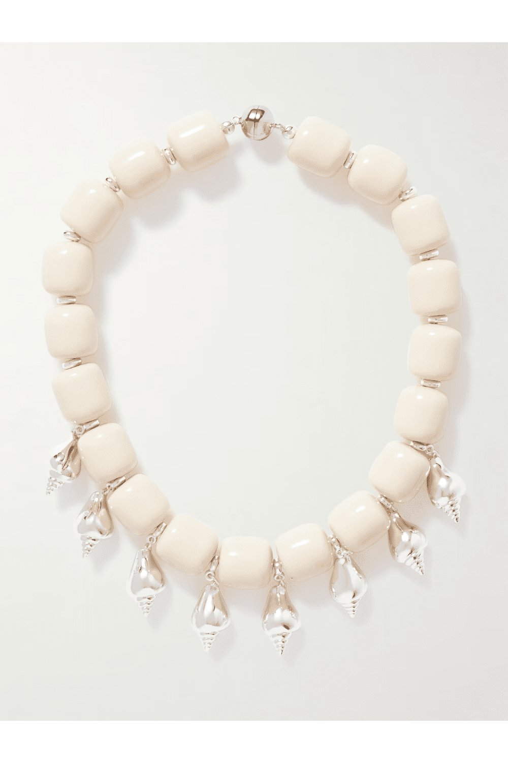 JULIETTA Odeon silver-plated resin necklace