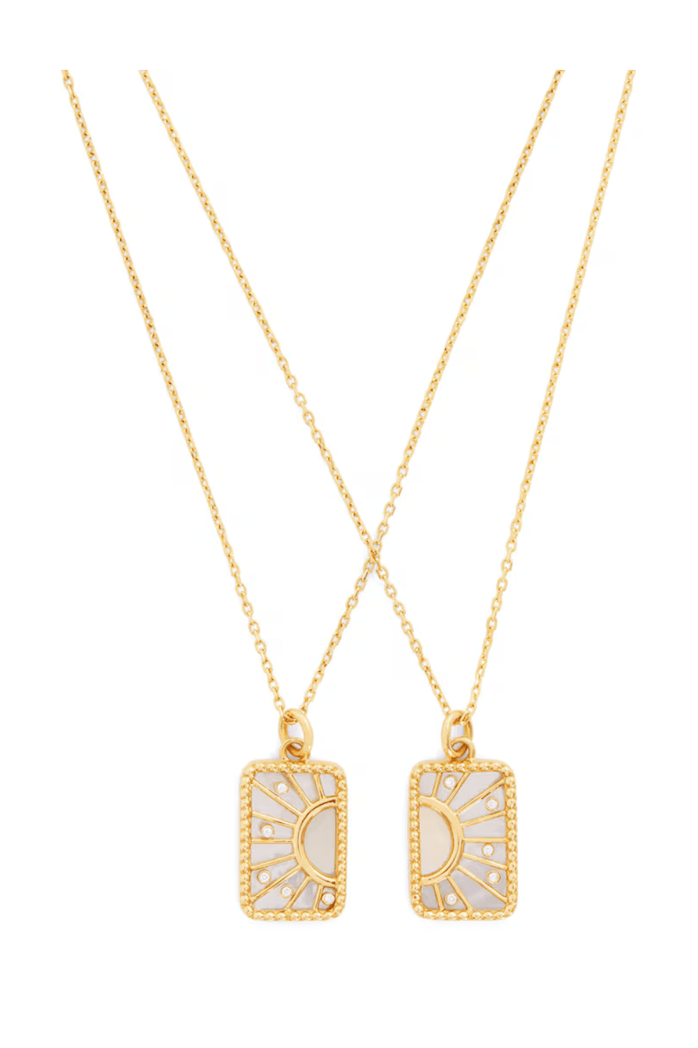 L'ATELIER NAWBAR Yellow Gold, Diamond and Pearl My Other Half Necklace