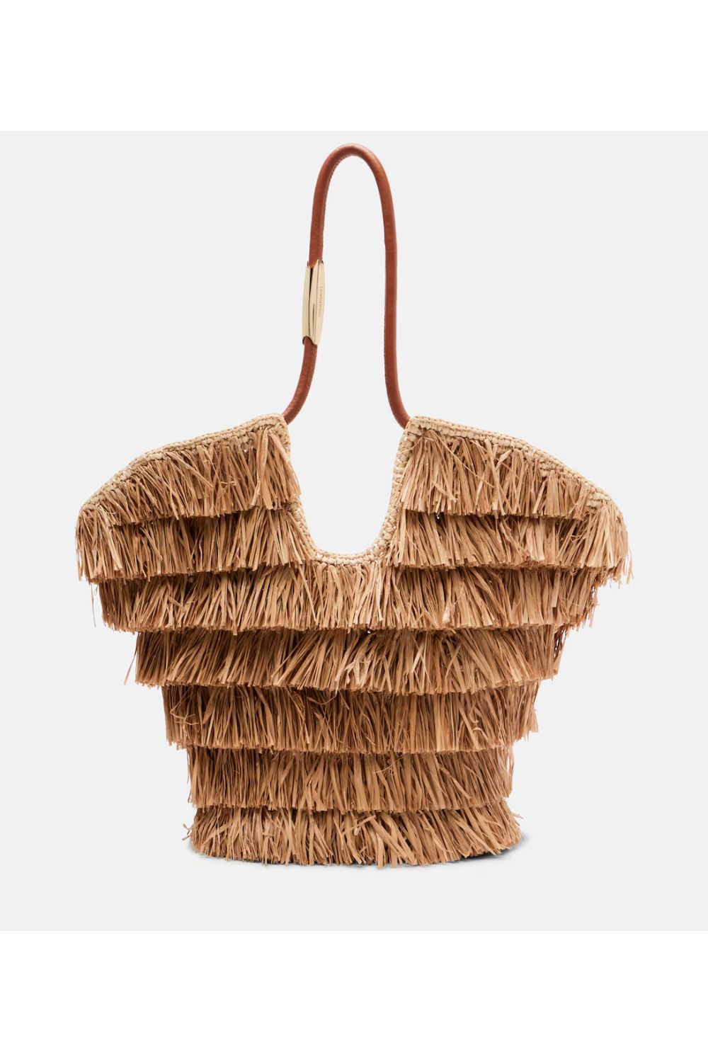 Zimmermann Goldentime Medium raffia tote bag