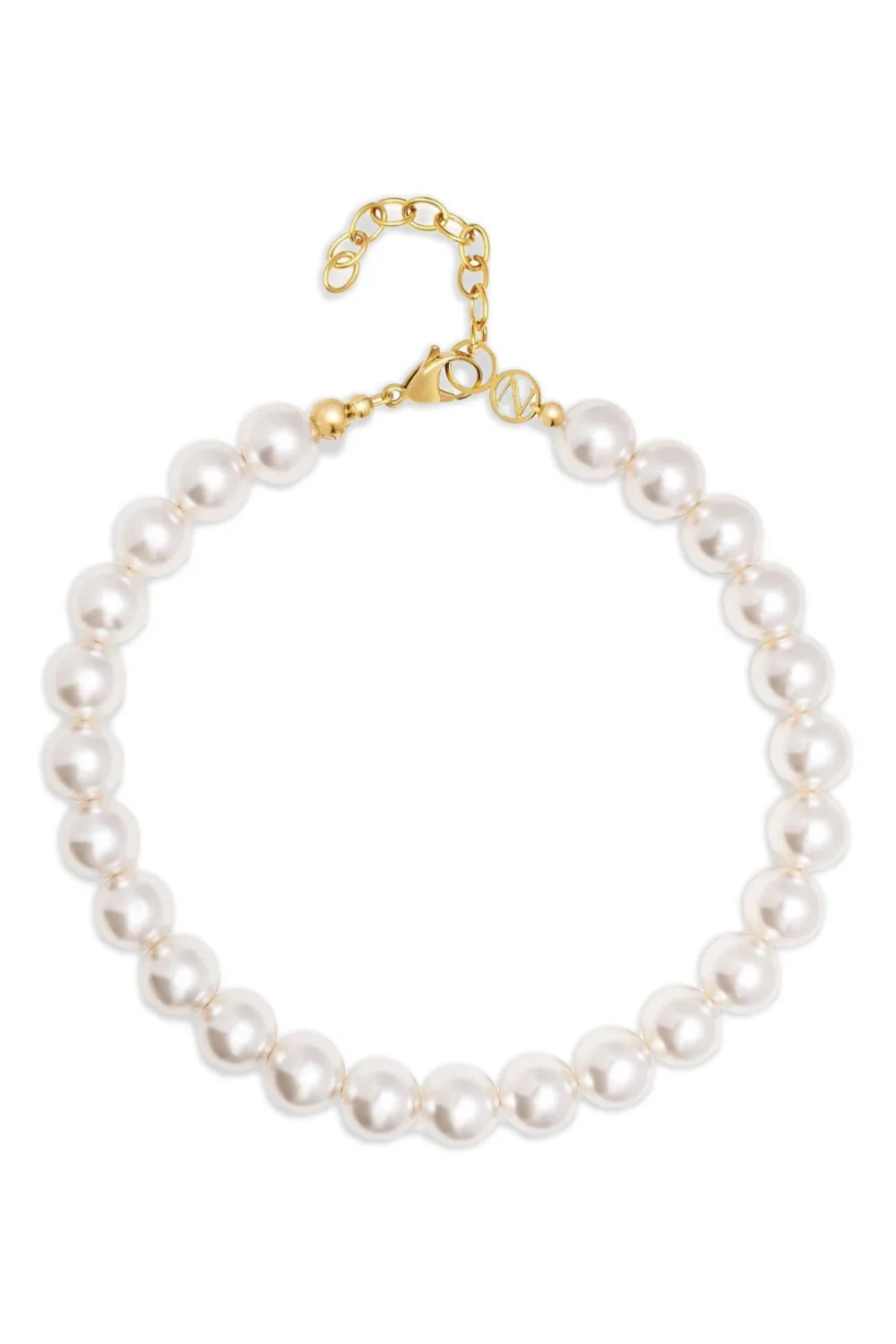 Nialaya Jewelry Chunky Pearl choker necklace