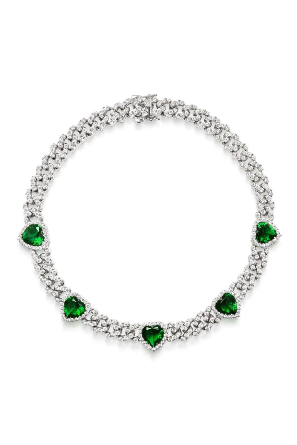 Nialaya Jewelry crystal-embellished choker-chain necklace