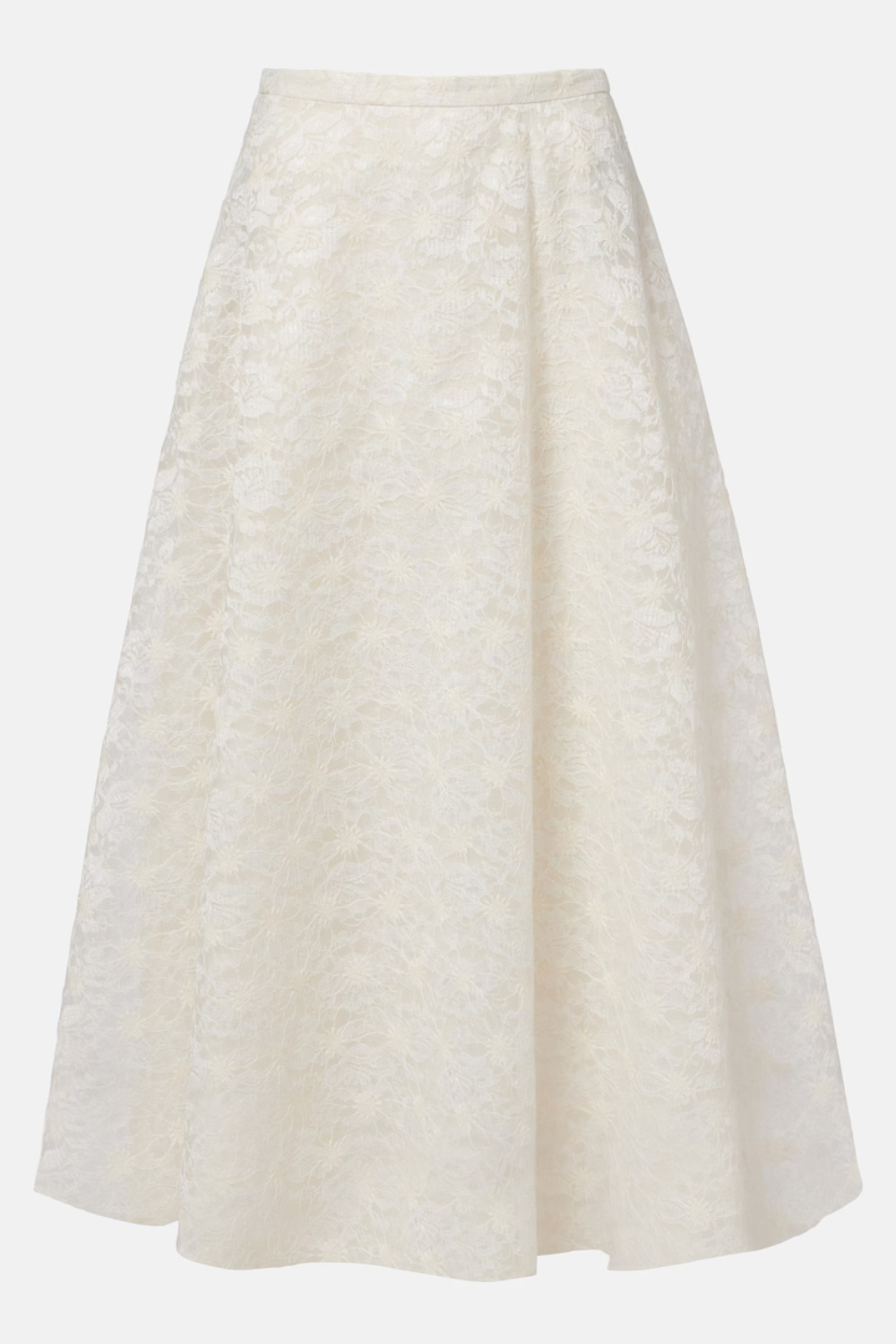 Max Mara Avena embroidered midi skirt