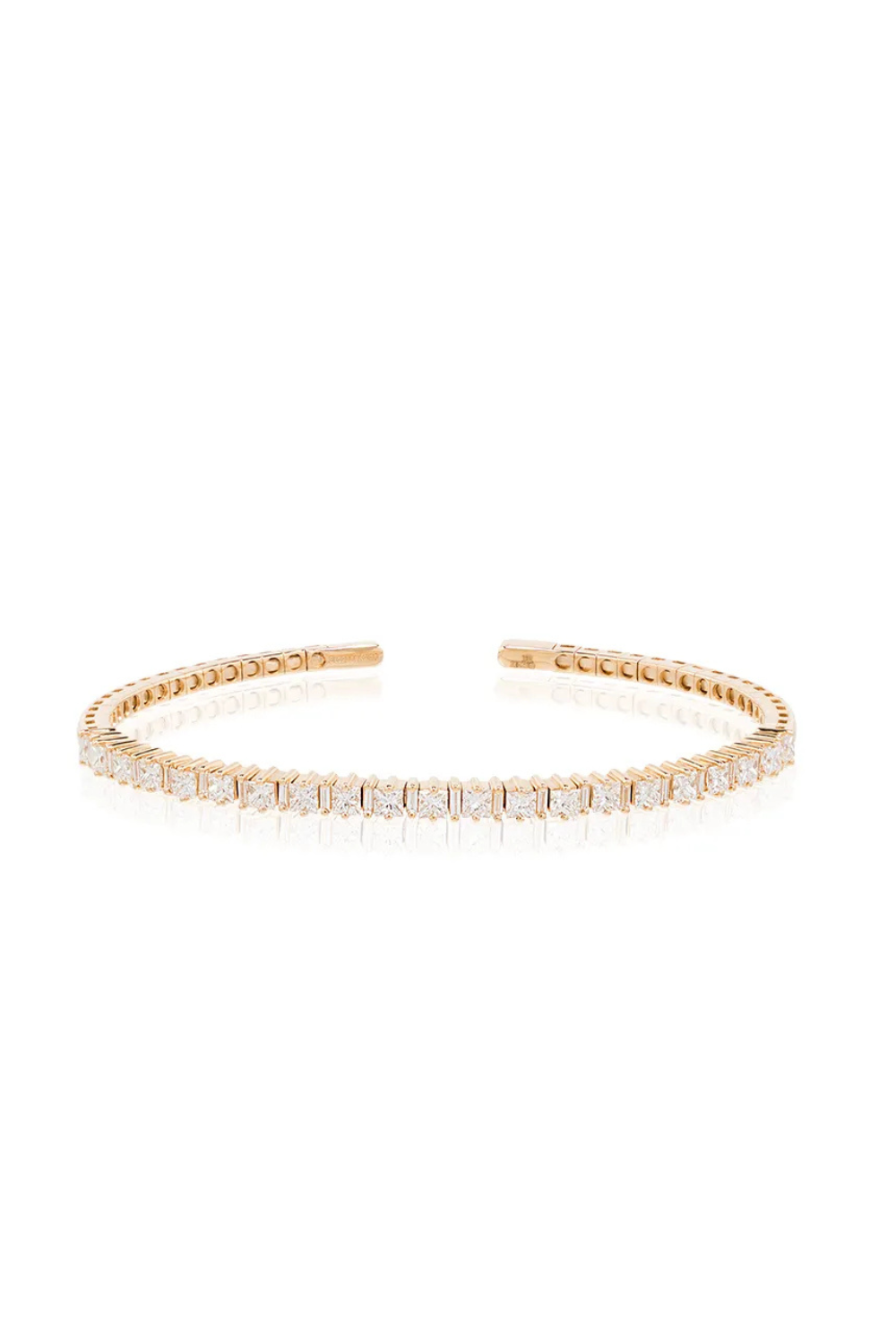 Suzanne Kalan 18kt yellow gold mixed cut diamond bracelet