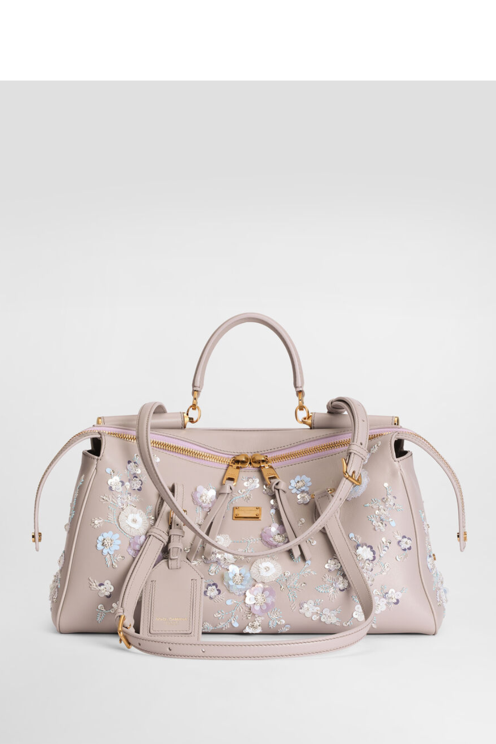 Medium Vittoria handbag with embroidery