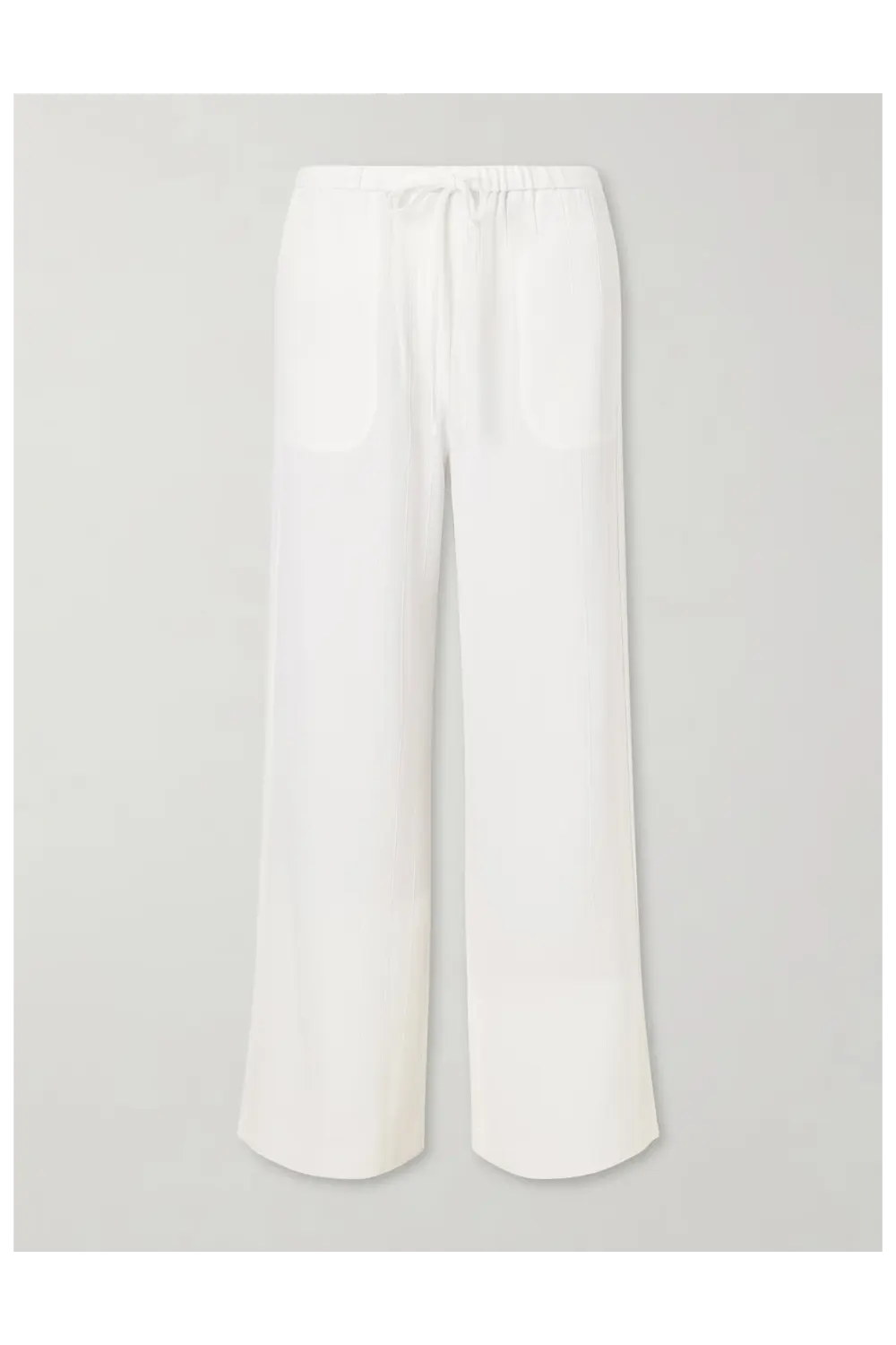TOTEME Striped woven wide-leg pants