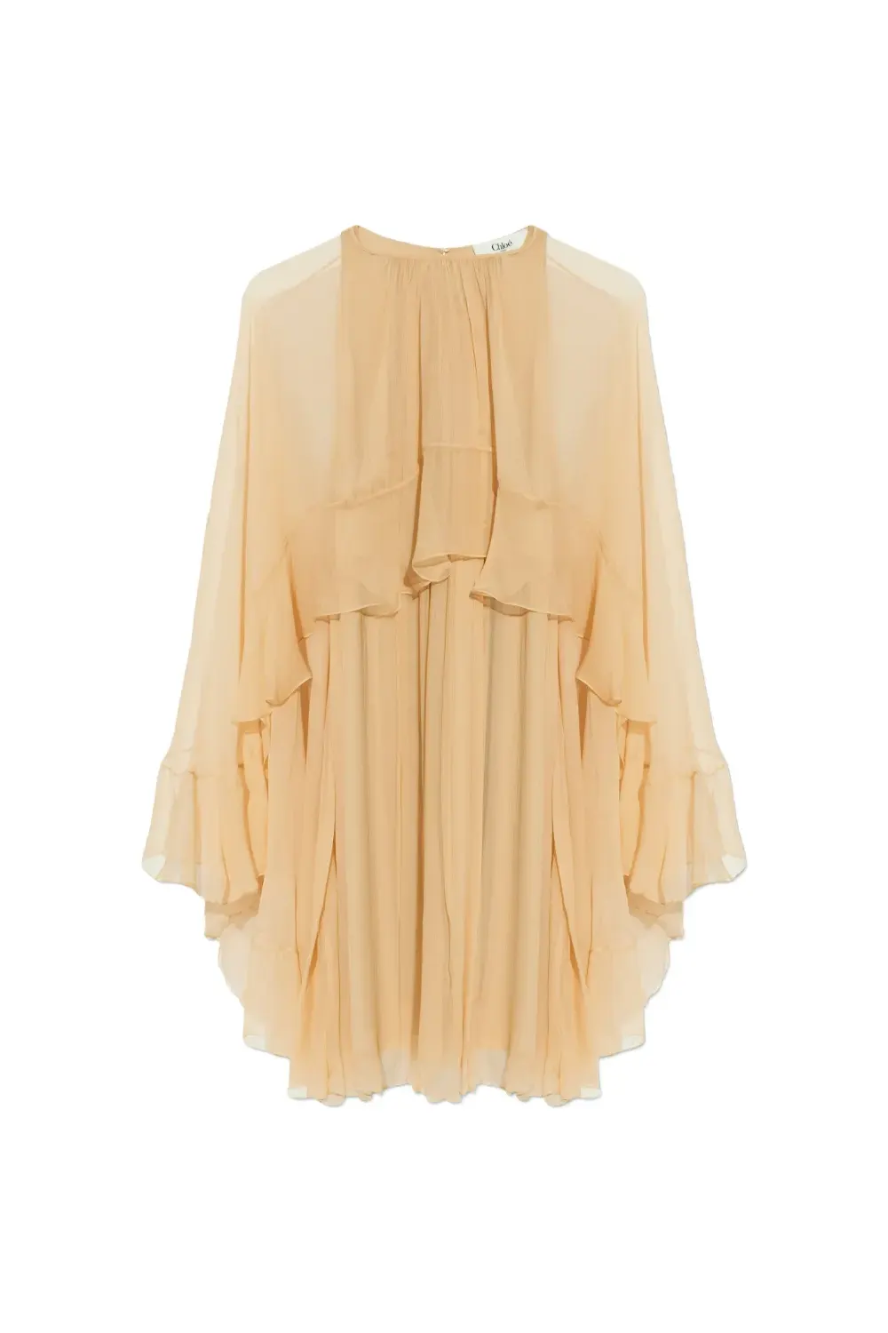 Chloé ruffled silk mini dress