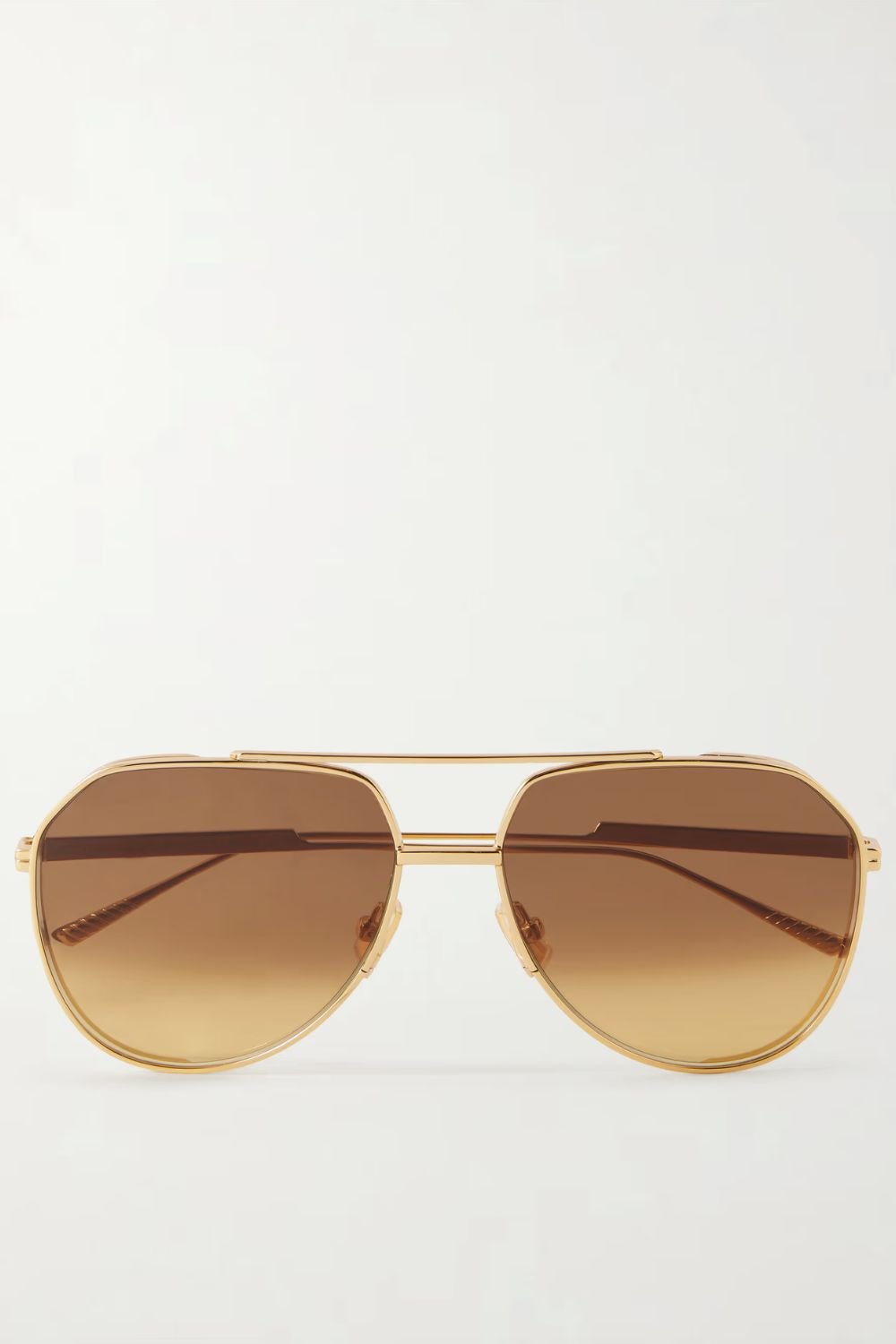BOTTEGA VENETA EYEWEAR Aviator-style metal sunglasses