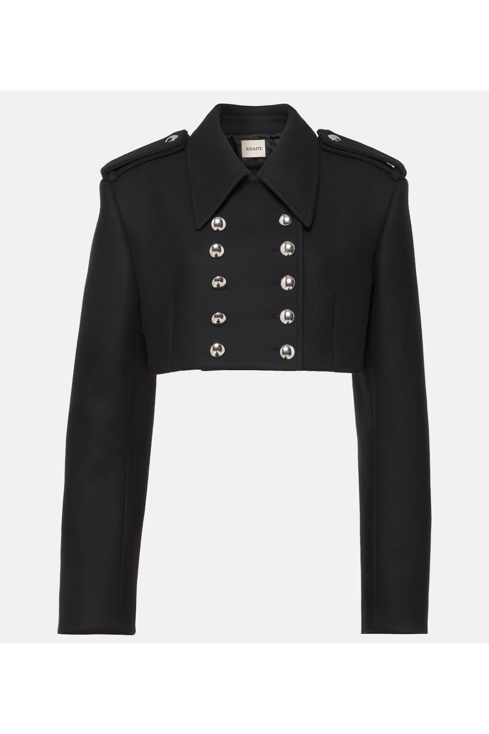 Khaite Leara cropped wool-blend jacket
