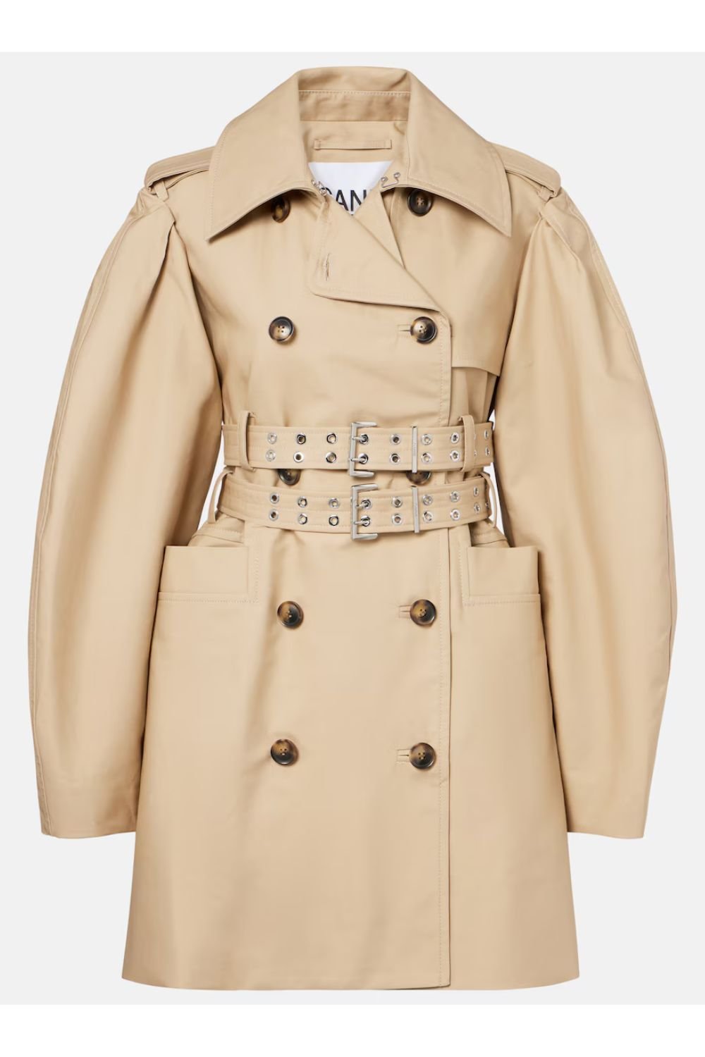 Ganni Cotton trench coat