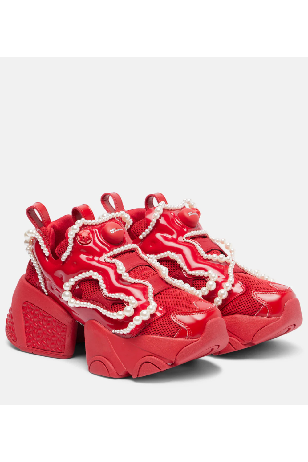 Noir Kei Ninomiya x Reebok embellished platform sneakers