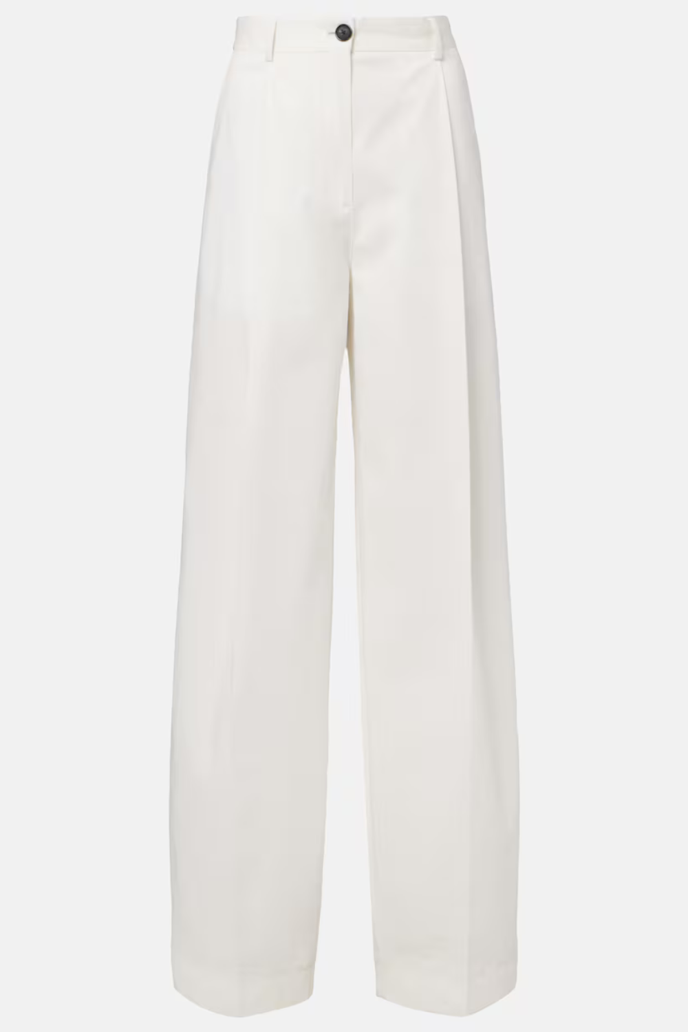 Toteme Pleated cotton wide-leg pants