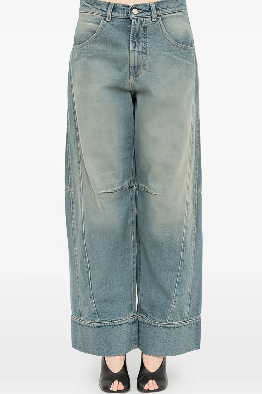 Andrea Ya'aqov high-cuff jeans