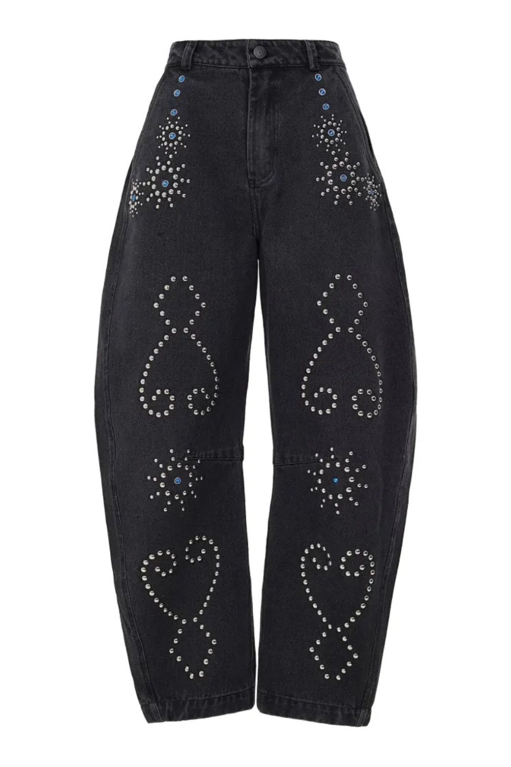 Agua Bendita Fallon stud-embellished jeans