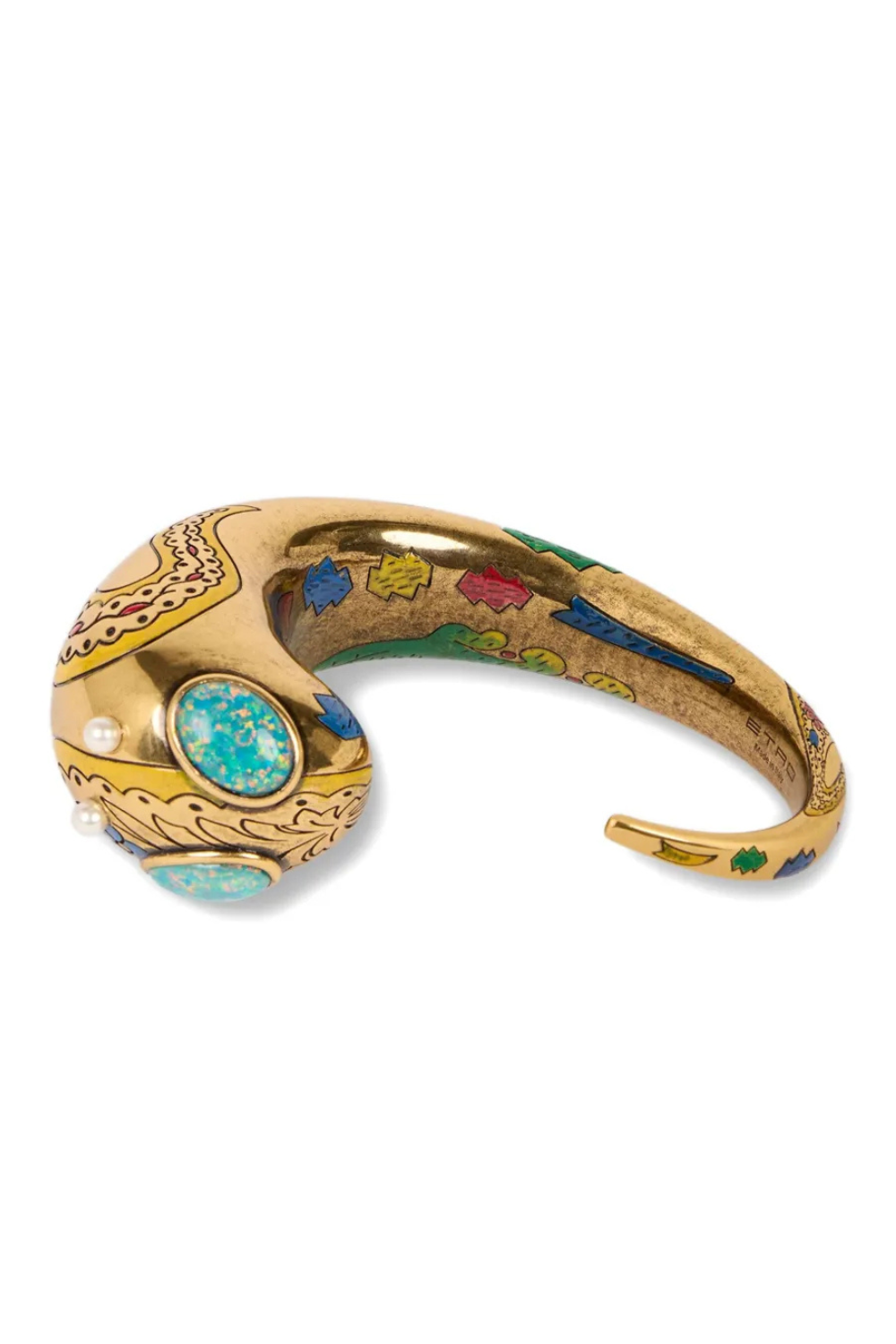 ETRO gold opal pearl bracelet