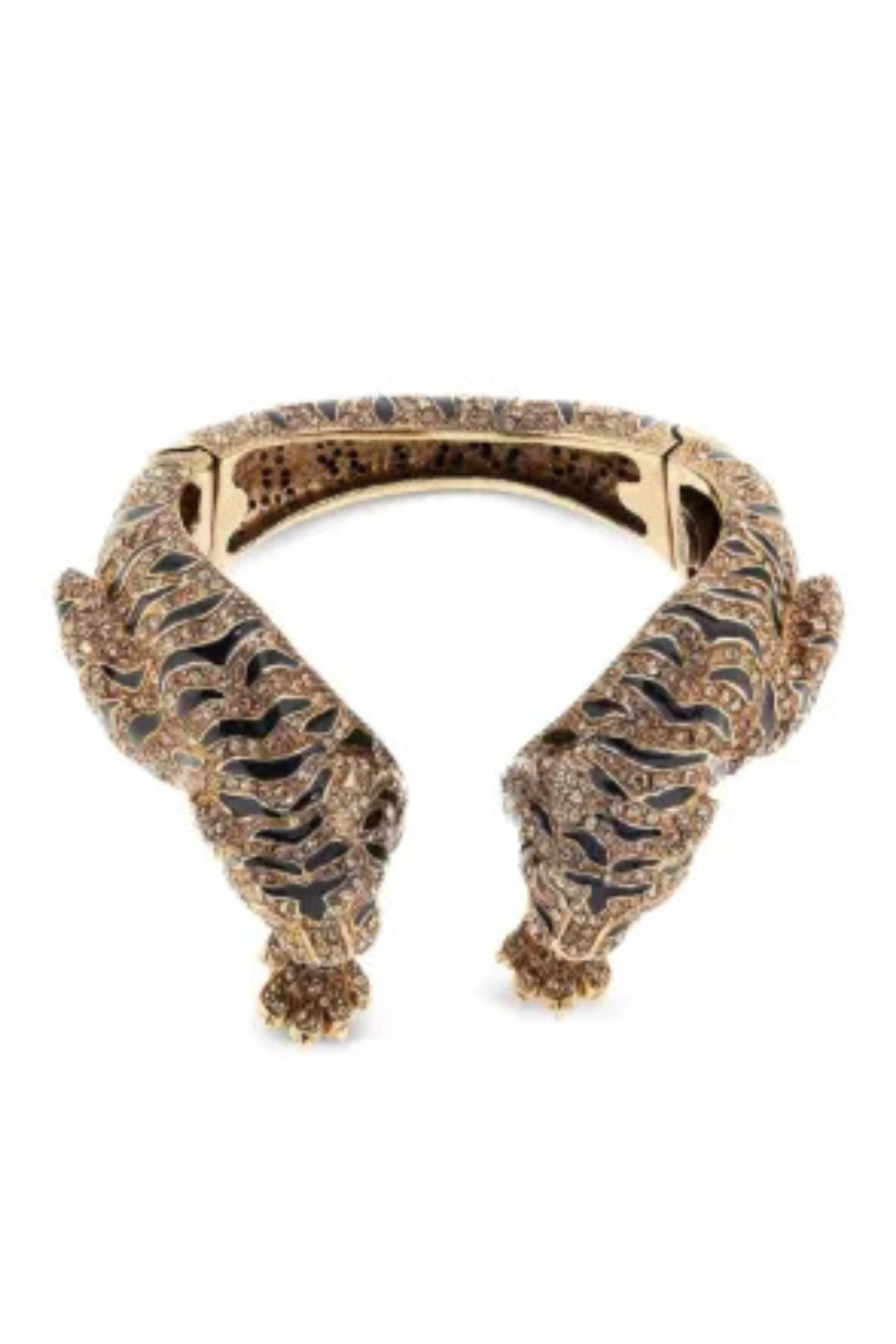 Roberto Cavalli tiger-motif cuff bracelet