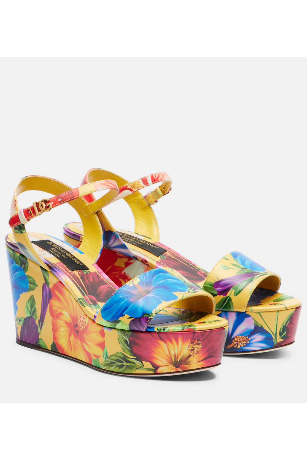 Dolce&Gabbana Bianca floral wedges