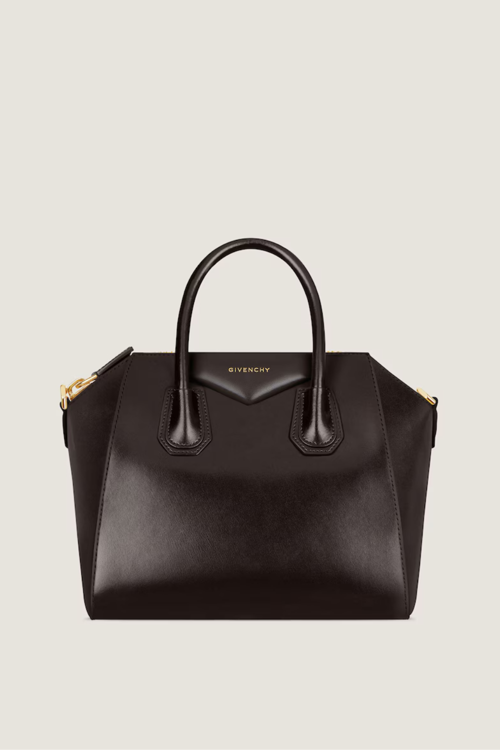Small Antigona bag in Box leather
