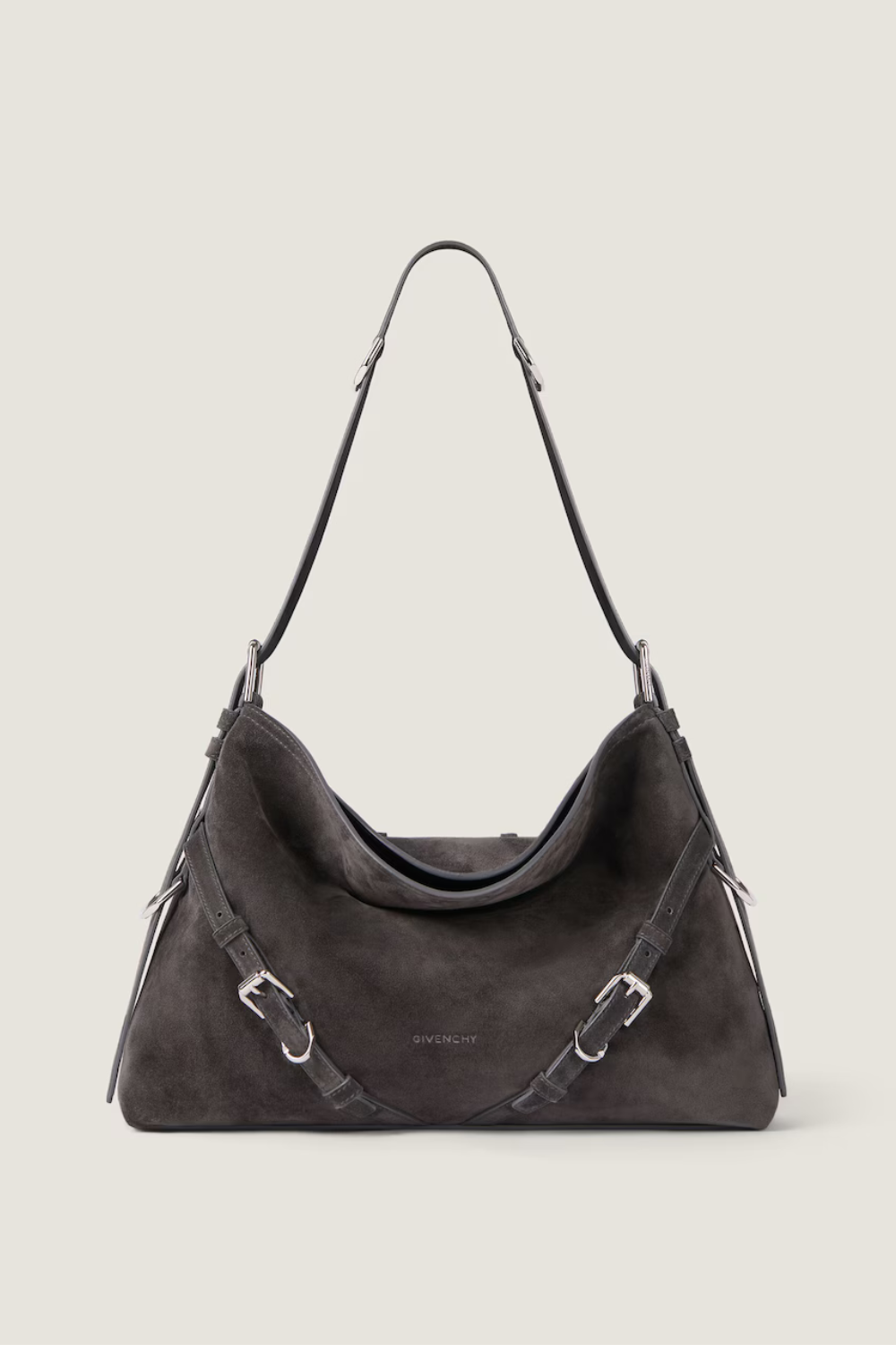 Medium Voyou bag suede