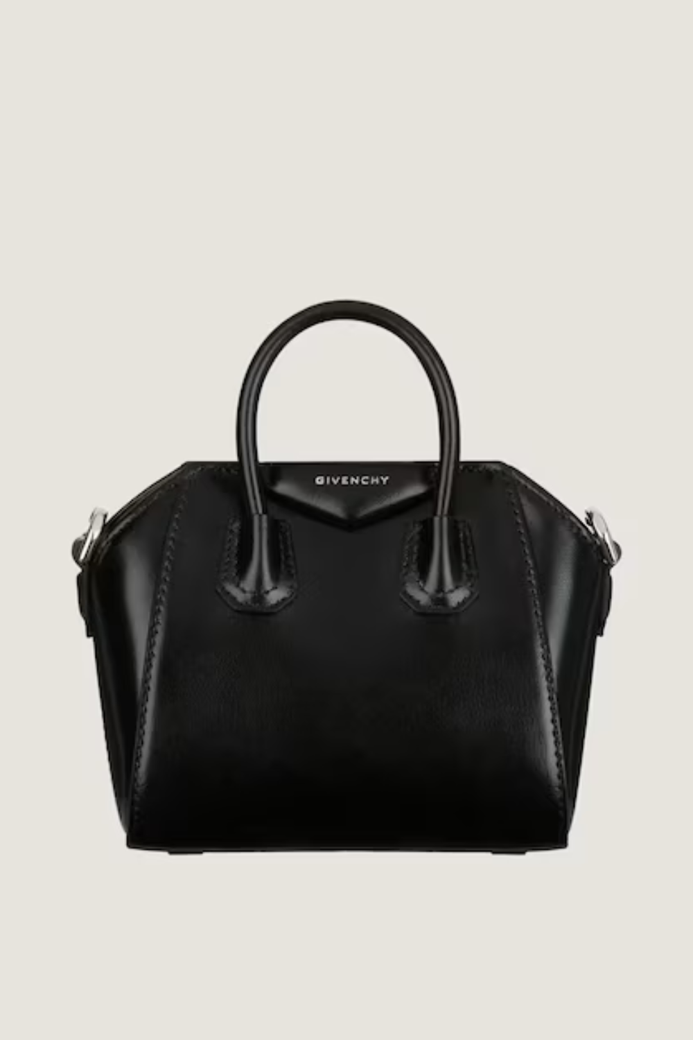 Micro Antigona bag in Box leather