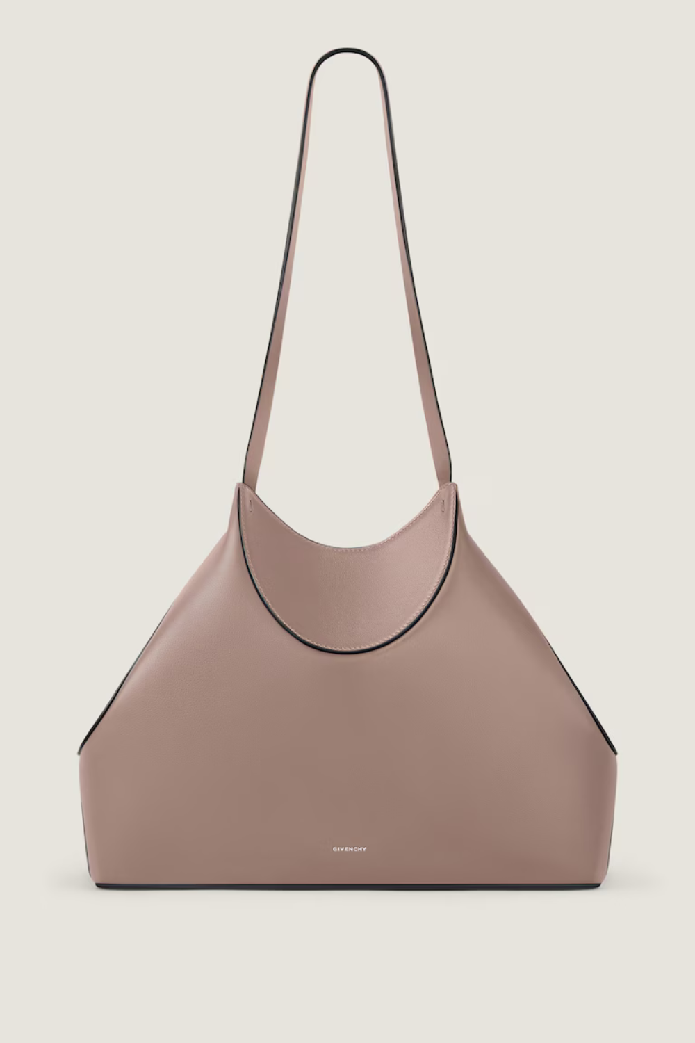 Small Facet tote bag in grained leather