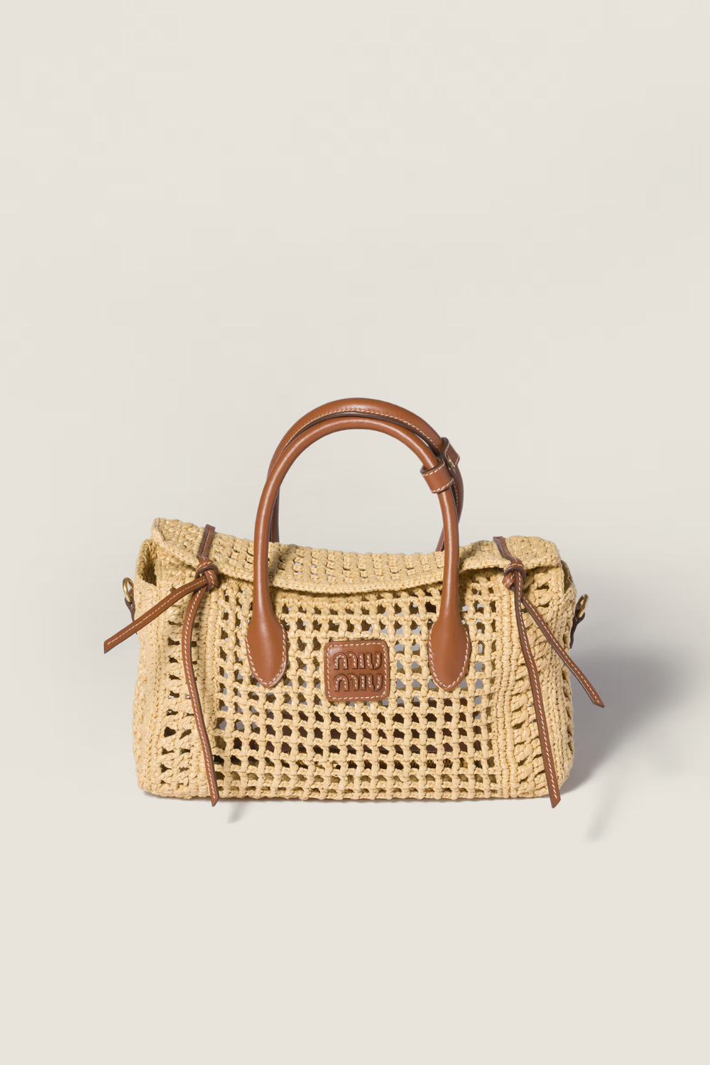 Raffia handbag