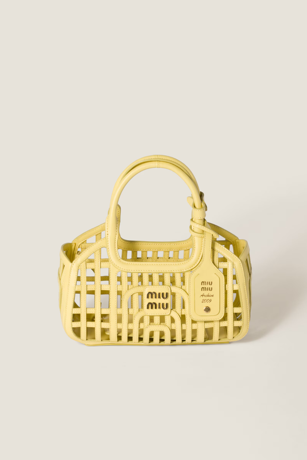 Leather basket