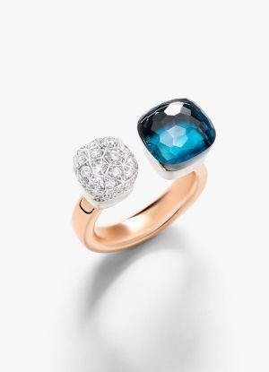 15 Nudo Ring Ring in 18K rose and white gold