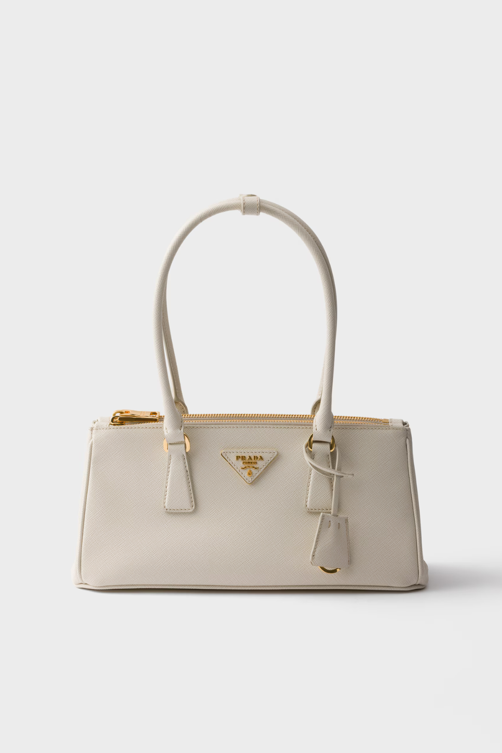 Prada Galleria medium Saffiano leather bag Color: Chalk White