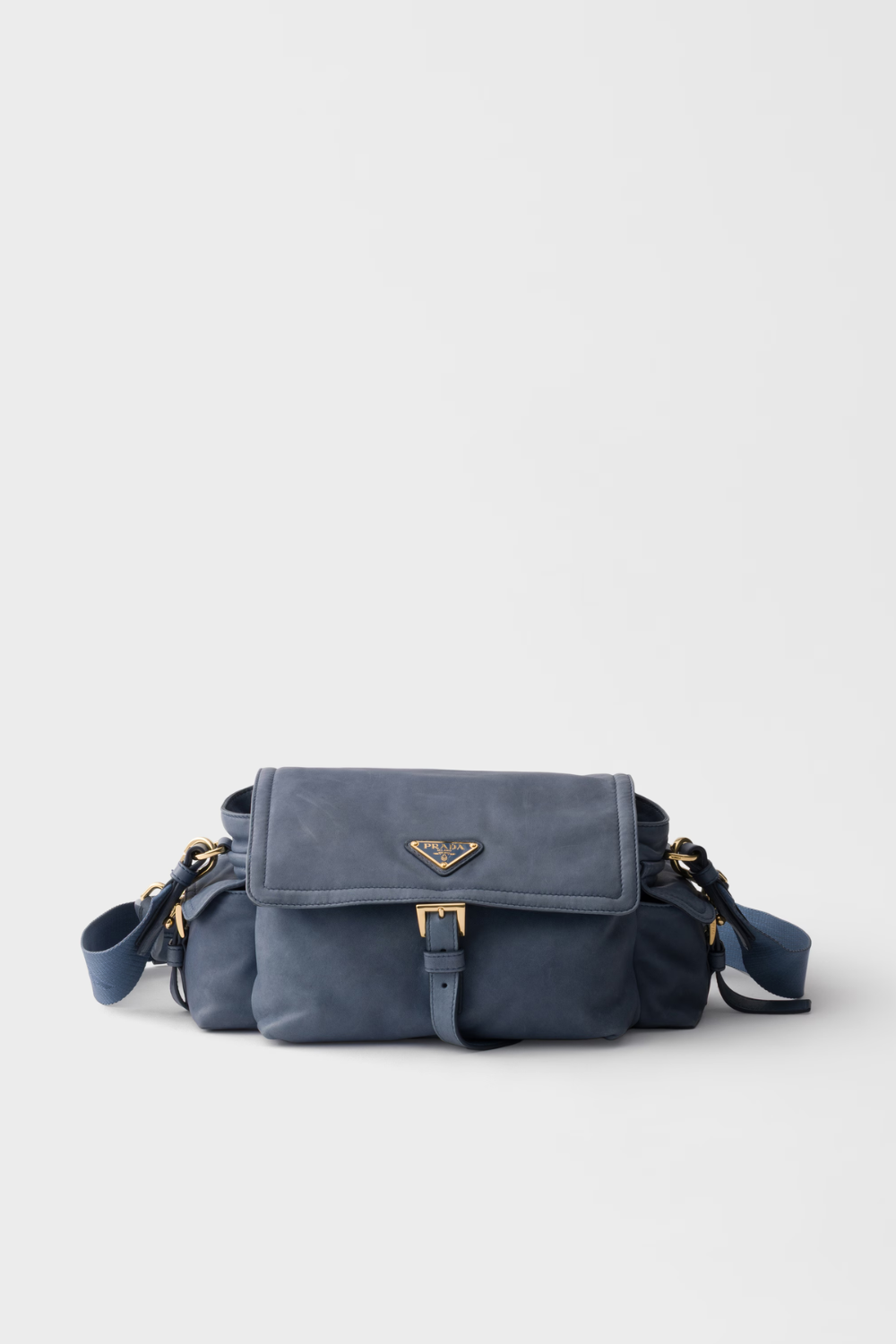 Prada Explore medium nappa leather shoulder bag with flap