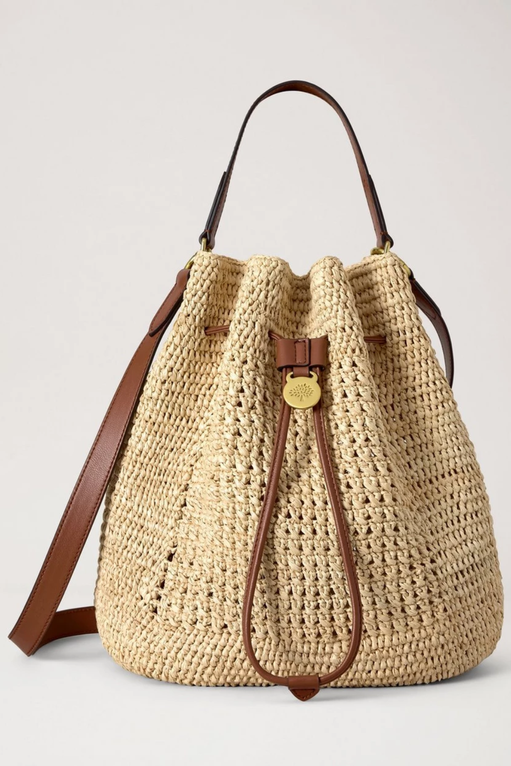 Crochet Bucket Natural Crochet Raffia