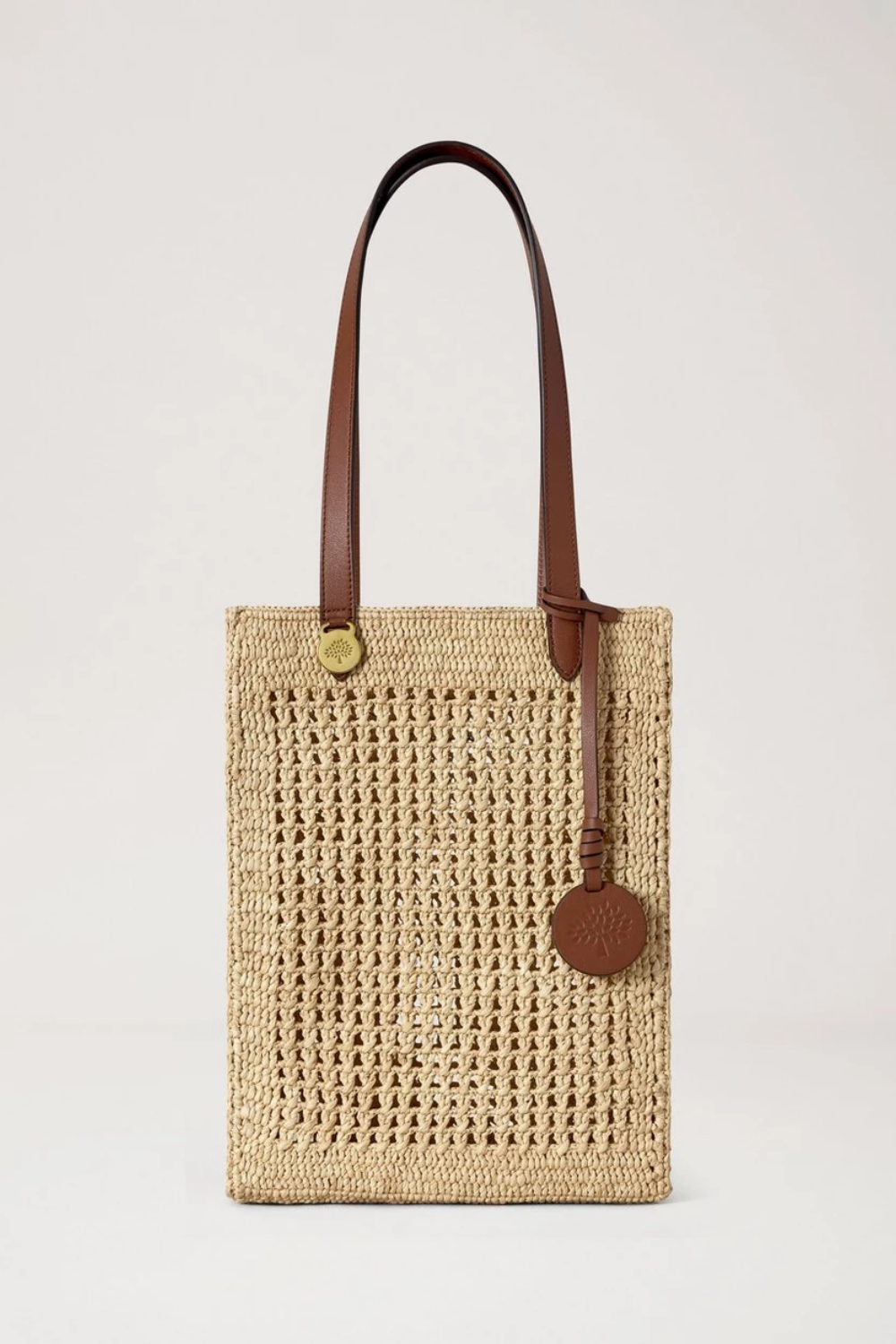 Small Crochet Tote Natural Crochet Raffia
