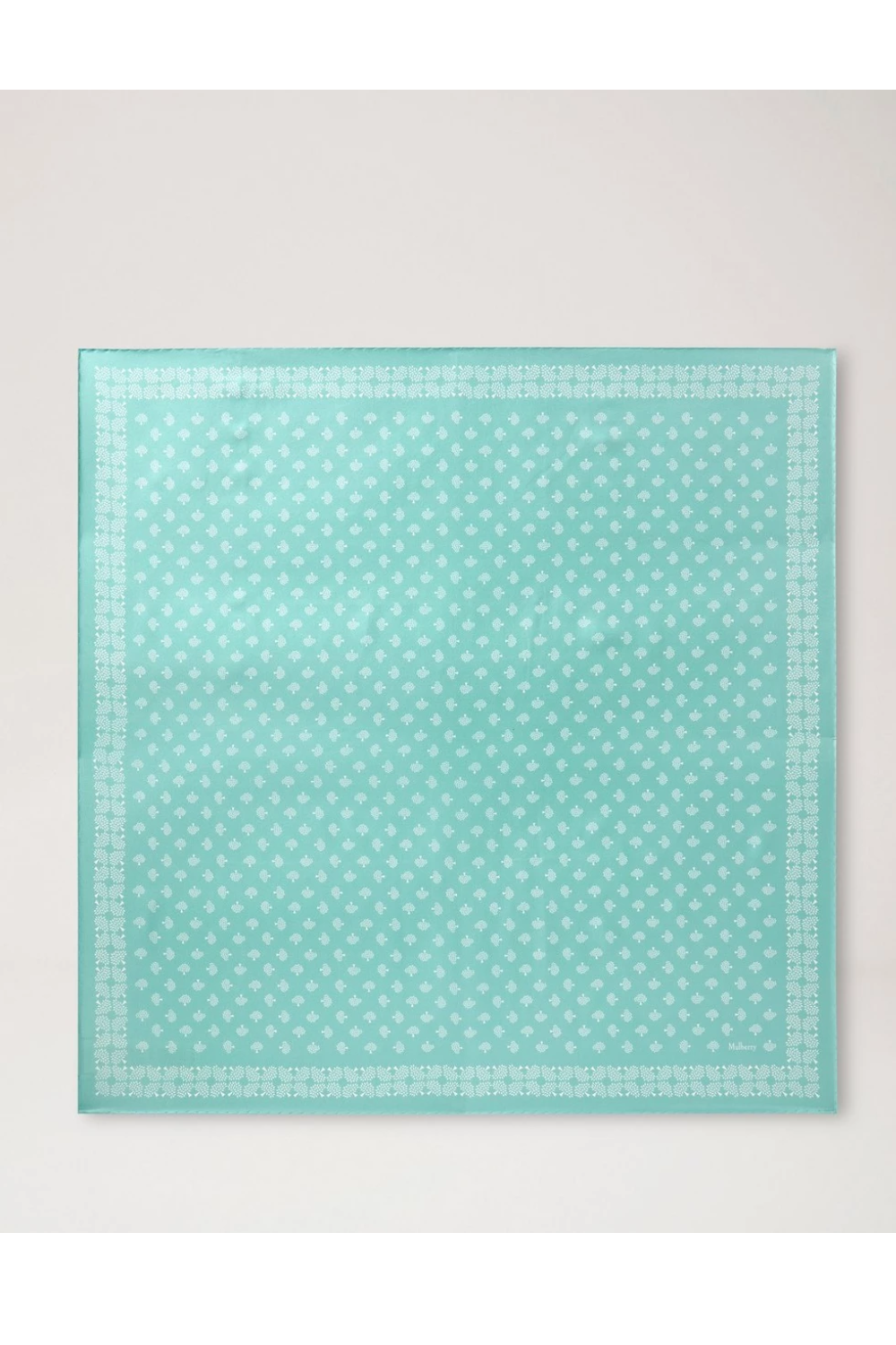 Square Scarf - Mulberry Tree Marina Blue Silk Twill