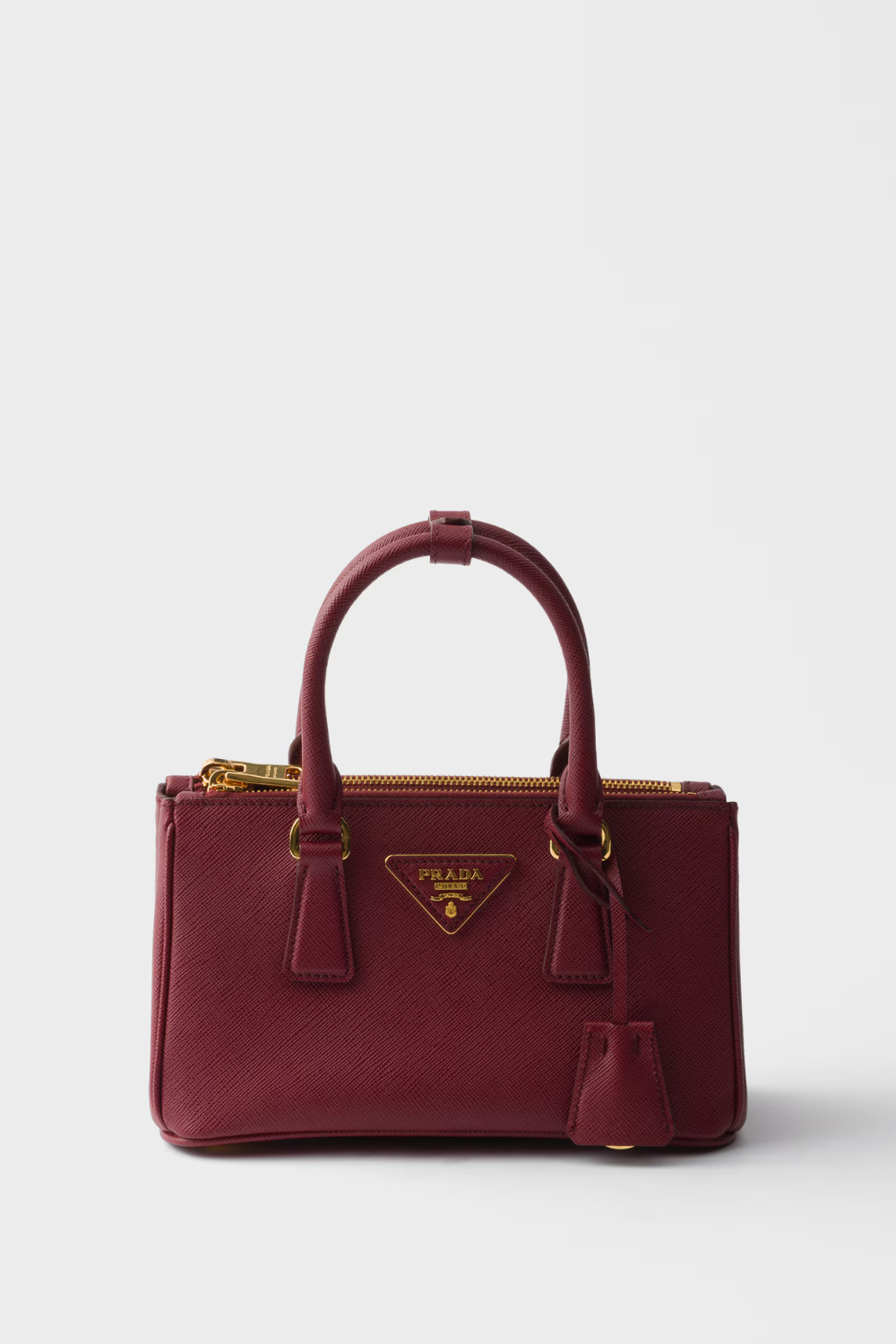 Prada Galleria mini Saffiano leather bag Color: Crimson