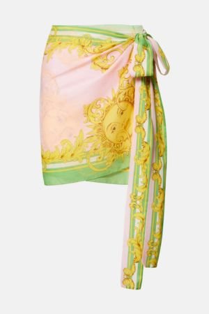 Versace Cotton and silk voile beach cover-up