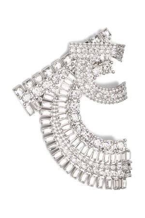 Ferragamo crystal-embellished brooch