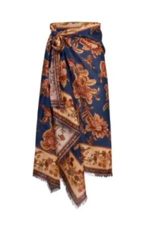 ZIMMERMANN floral-print pareo