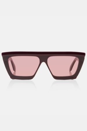 Alaïa Lettering Logo flat-top sunglasses