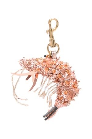 Anya Hindmarch Shrimp sequin-embellished bag charm